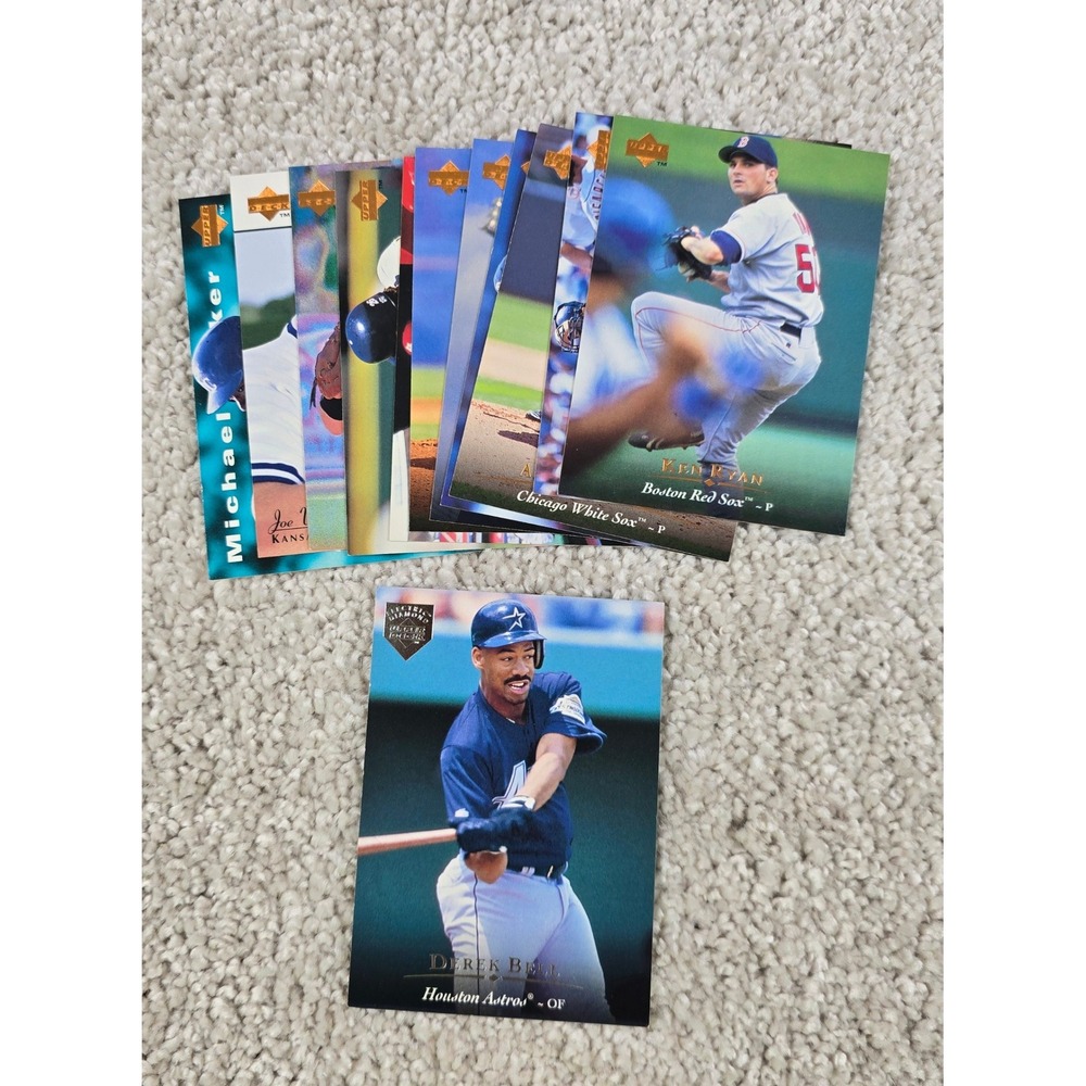 Lot of Vintage 1995 Upper Deck Baseball Cards - NM+ w electric diamond